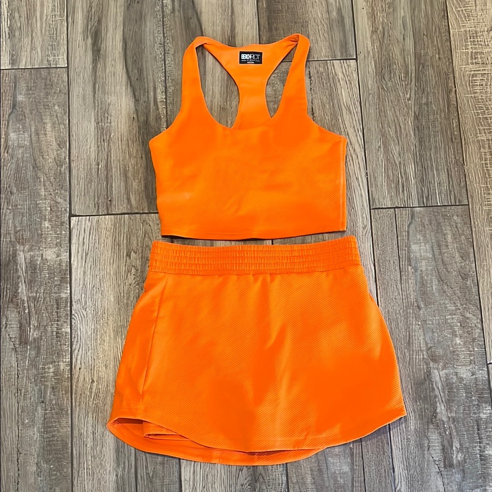NWOT Beach Riot Sport Orange Activewear Set